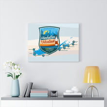 Load image into Gallery viewer, Manhattan to Montauk Map - Canvas Gallery Wrap