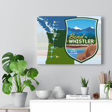 Load image into Gallery viewer, Bend to Whistler Map - Canvas Gallery Wrap