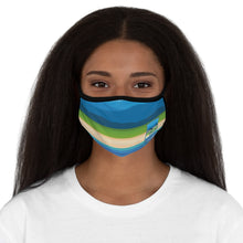 Load image into Gallery viewer, Blue Ridge to The Beach - Fitted Polyester Face Mask