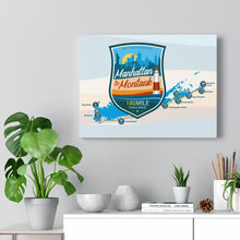 Load image into Gallery viewer, Manhattan to Montauk Map - Canvas Gallery Wrap