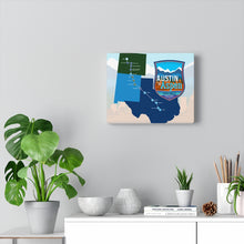 Load image into Gallery viewer, Austin to Aspen Map - Canvas Gallery Wrap