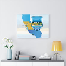 Load image into Gallery viewer, Tahoe to Malibu Map - Canvas Gallery Wrap