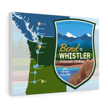 Load image into Gallery viewer, Bend to Whistler Map - Canvas Gallery Wrap