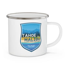 Load image into Gallery viewer, Tahoe to Malibu - Enamel Campfire Mug