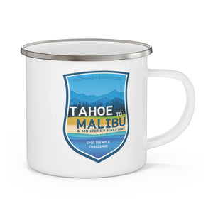 Tahoe to Malibu - Enamel Campfire Mug