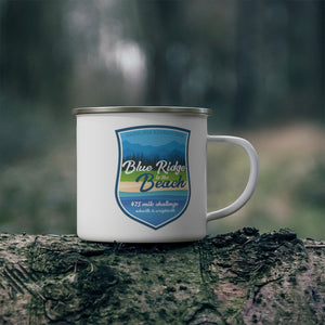 Blue Ridge to The Beach - Enamel Campfire Mug