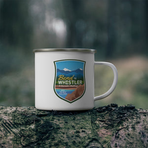 Bend to Whistler - Enamel Campfire Mug