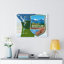 Load image into Gallery viewer, Bend to Whistler Map - Canvas Gallery Wrap
