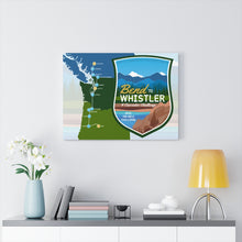 Load image into Gallery viewer, Bend to Whistler Map - Canvas Gallery Wrap