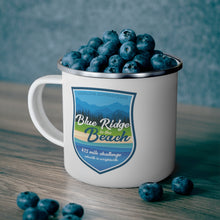 Load image into Gallery viewer, Blue Ridge to The Beach - Enamel Campfire Mug
