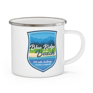 Blue Ridge to The Beach - Enamel Campfire Mug