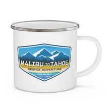 Load image into Gallery viewer, Malibu to Tahoe - Enamel Campfire Mug
