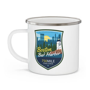 Boston to Bar Harbor - Enamel Campfire Mug