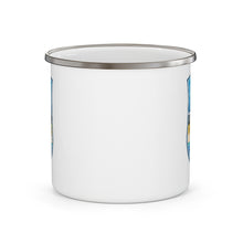 Load image into Gallery viewer, Tahoe to Malibu - Enamel Campfire Mug
