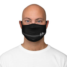 Load image into Gallery viewer, Life You Lead - Fitted Polyester Face Mask BLK

