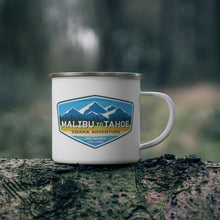 Load image into Gallery viewer, Malibu to Tahoe - Enamel Campfire Mug
