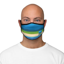 Load image into Gallery viewer, Blue Ridge to The Beach - Fitted Polyester Face Mask
