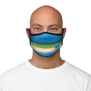 Blue Ridge to The Beach - Fitted Polyester Face Mask