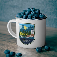 Load image into Gallery viewer, Boston to Bar Harbor - Enamel Campfire Mug
