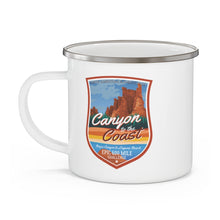 Load image into Gallery viewer, Canyon to The Coast - Enamel Campfire Mug
