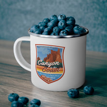 Load image into Gallery viewer, Canyon to The Coast - Enamel Campfire Mug
