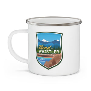 Bend to Whistler - Enamel Campfire Mug