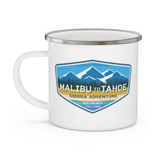 Load image into Gallery viewer, Malibu to Tahoe - Enamel Campfire Mug
