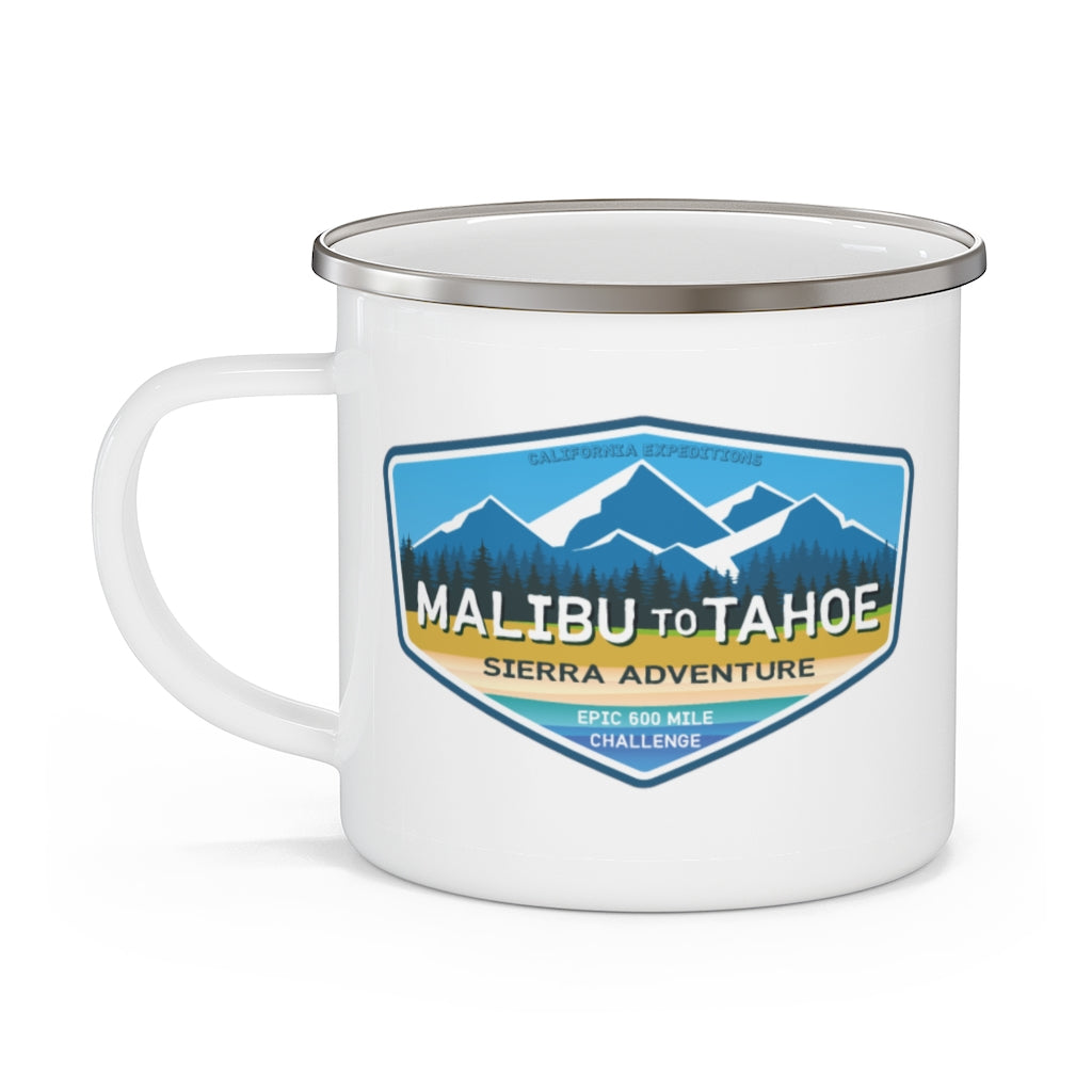 Malibu to Tahoe - Enamel Campfire Mug