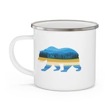 Load image into Gallery viewer, Life You Lead - Bear - Enamel Campfire Mug
