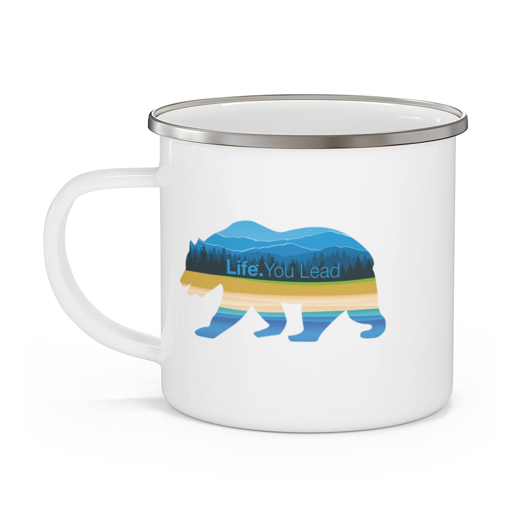 Life You Lead - Bear - Enamel Campfire Mug