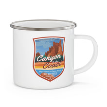 Load image into Gallery viewer, Canyon to The Coast - Enamel Campfire Mug
