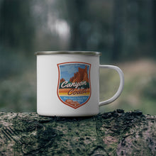 Load image into Gallery viewer, Canyon to The Coast - Enamel Campfire Mug
