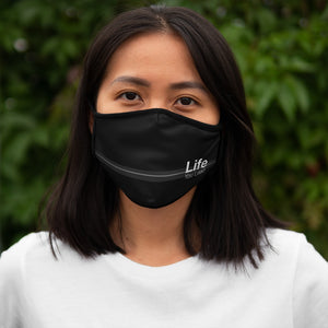Life You Lead - Fitted Polyester Face Mask BLK