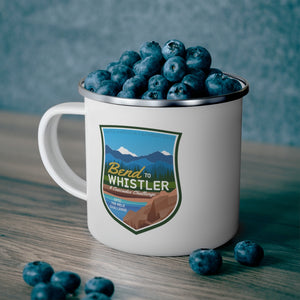 Bend to Whistler - Enamel Campfire Mug