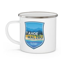 Load image into Gallery viewer, Tahoe to Malibu - Enamel Campfire Mug
