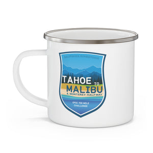 Tahoe to Malibu - Enamel Campfire Mug