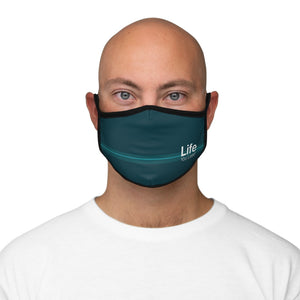 Life You Lead - Fitted Polyester Face Mask - Teal