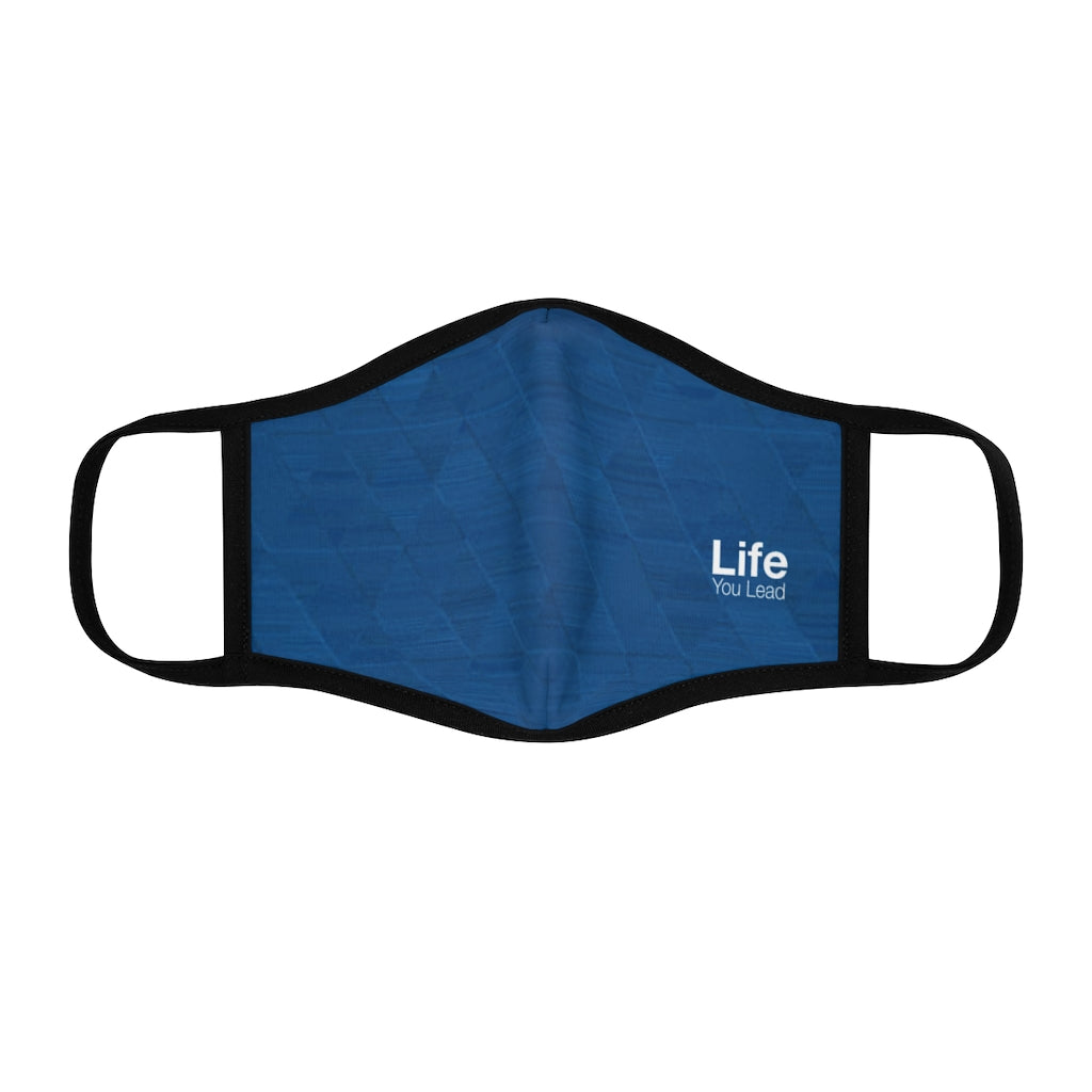 Life You Lead - Fitted Polyester Face Mask - Blue Ocean