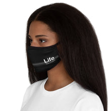 Load image into Gallery viewer, Life You Lead - Fitted Polyester Face Mask BLK
