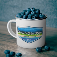 Load image into Gallery viewer, Beach to Blue Ridge - Enamel Campfire Mug
