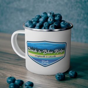 Beach to Blue Ridge - Enamel Campfire Mug