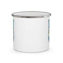 Load image into Gallery viewer, Blue Ridge to The Beach - Enamel Campfire Mug
