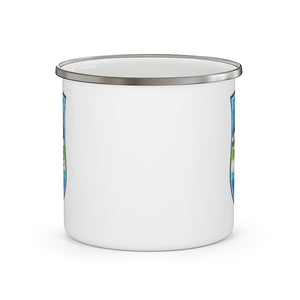 Blue Ridge to The Beach - Enamel Campfire Mug