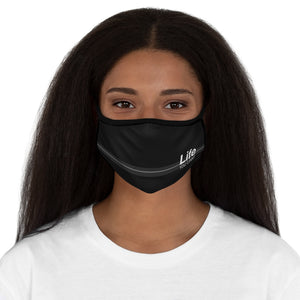 Life You Lead - Fitted Polyester Face Mask BLK